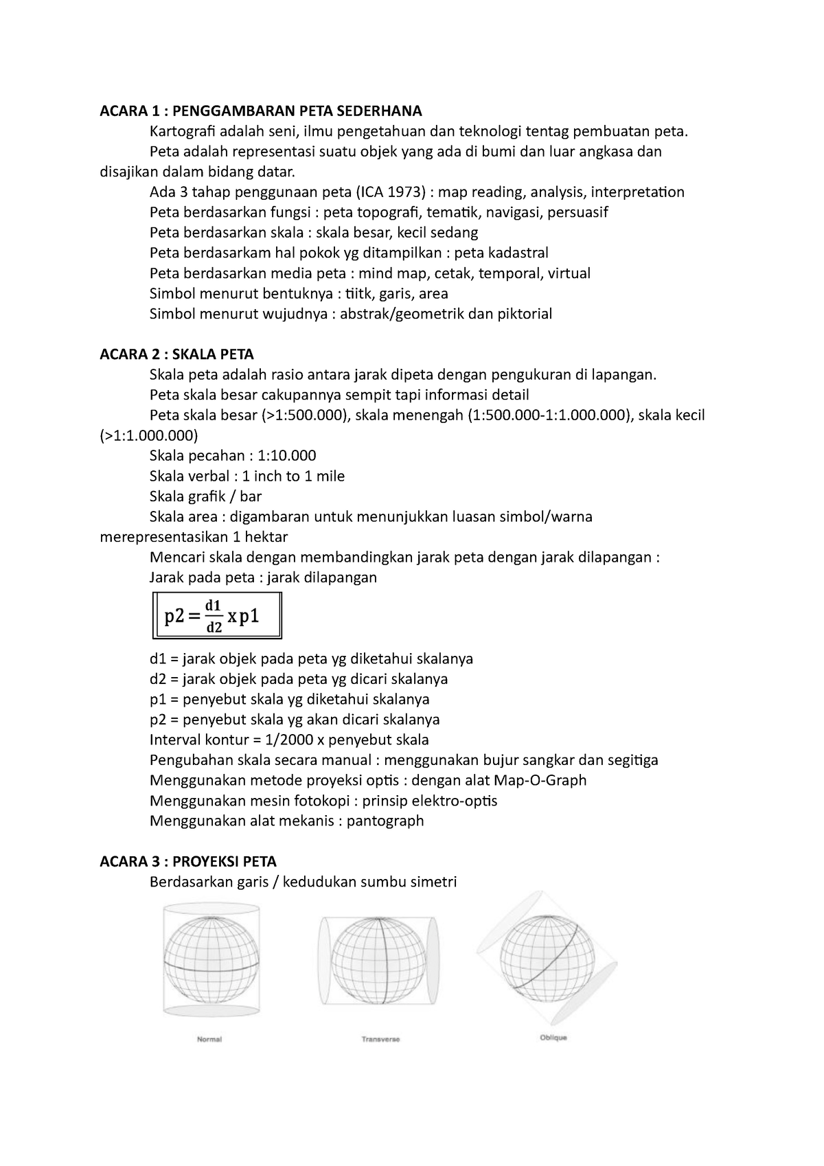 Resume Praktikum Kartografi - ACARA 1 : PENGGAMBARAN PETA SEDERHANA ...