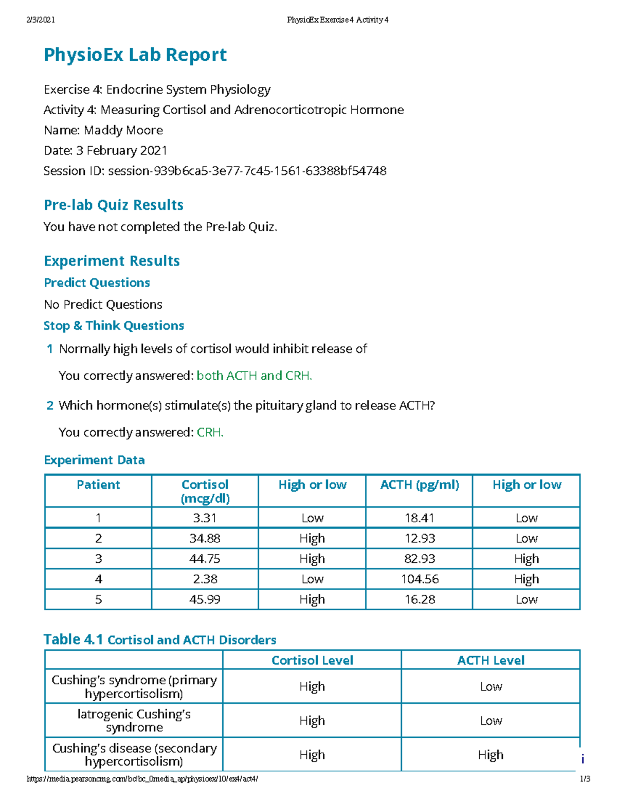 Physio Ex Exercise 4 Activity 4 - Pearsoncmg/bc/bc_0media_ap/physioex ...