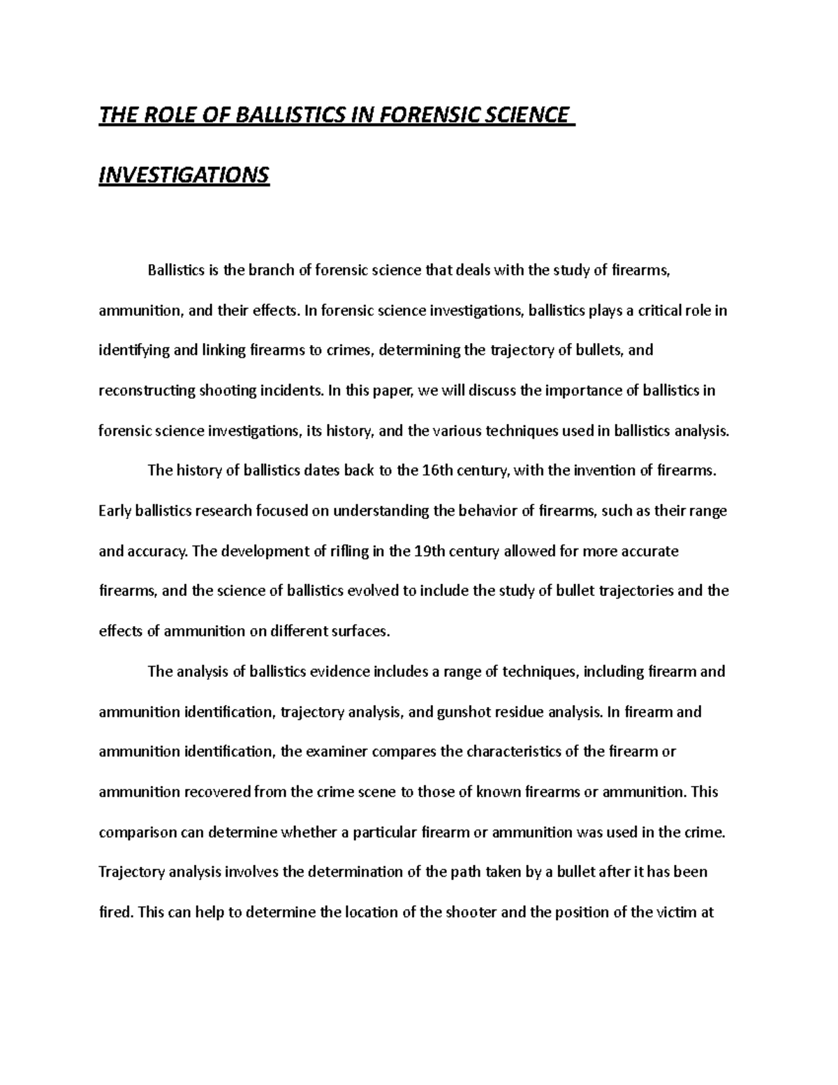 Fbi Cast: The Use Of Forensic Science In Investigations - tadahjo