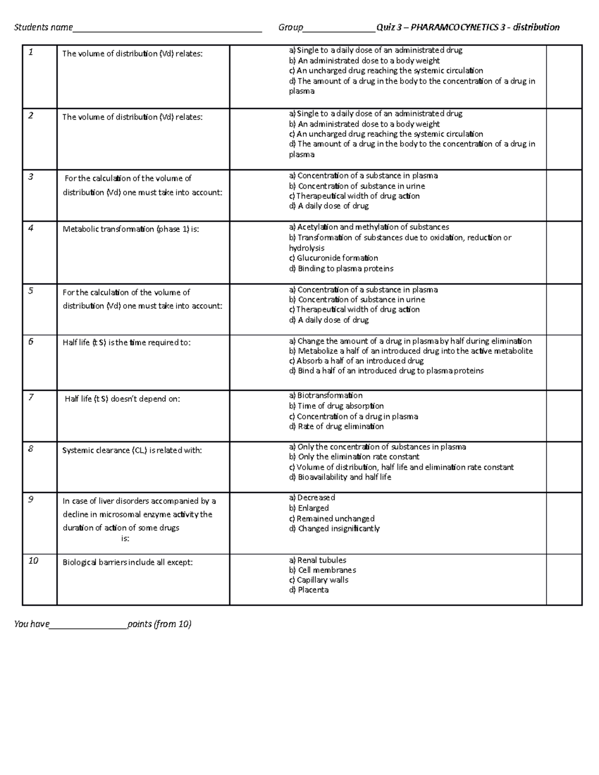 Quiz - 3 - for students - quiz part 2 - Students name