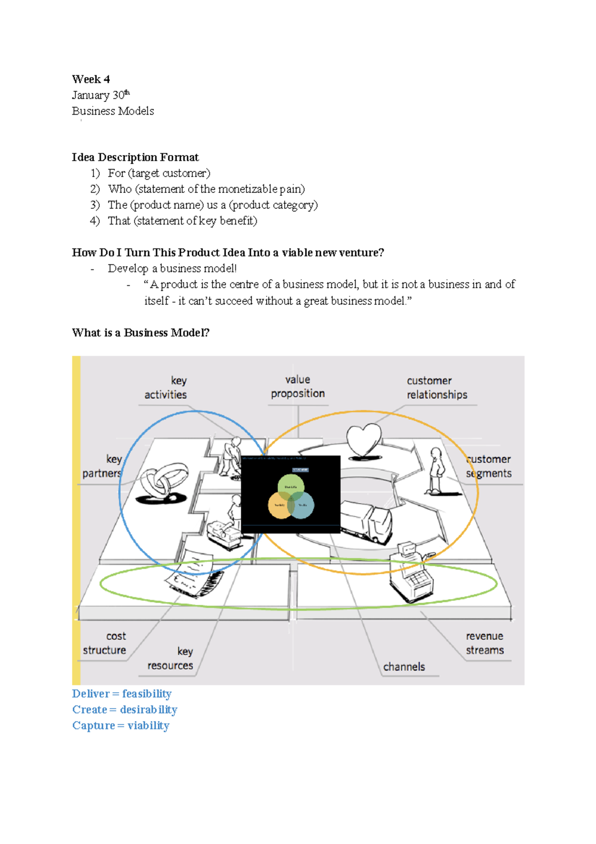 Week 4 - Business Models - Week 4 January 30th Business Models Idea ...