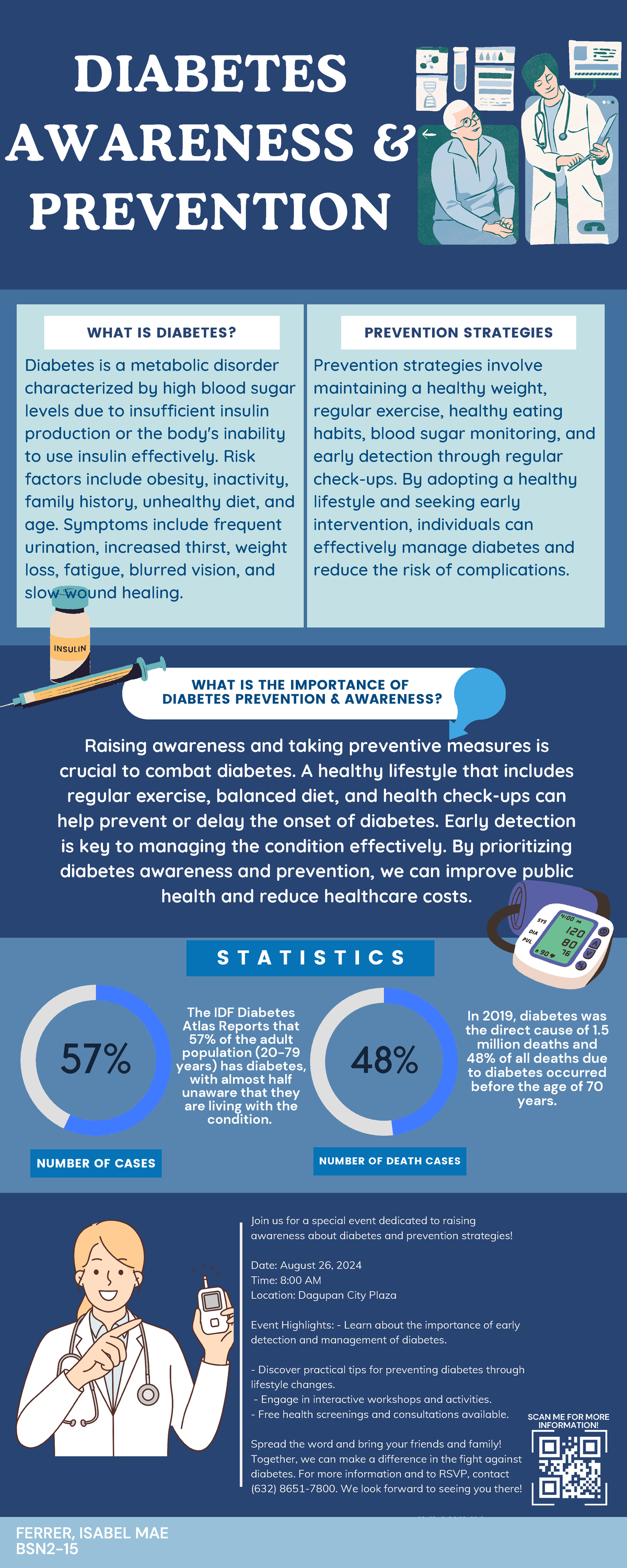 Light Blue Professional Medicine Infographic 2 - date location time ...