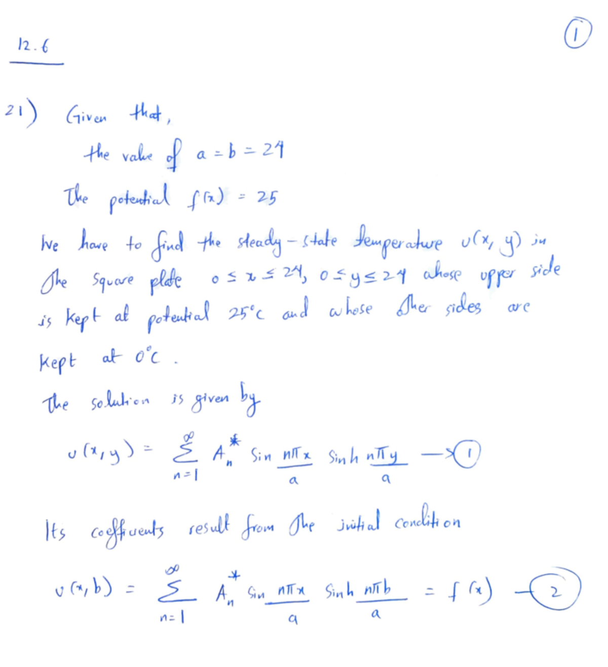 HW 9 Solution - (I) 2 I) Giv~ -tk«t,' -fte v Jve J a =-h =- 2 4 1te poY ...