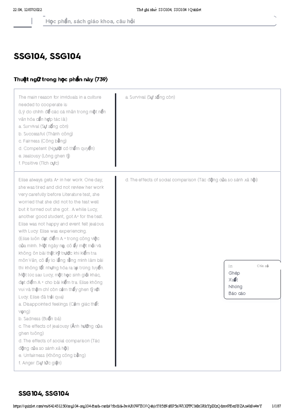 Thẻ Ghi Nhớ SSG104, SSG104 Quizlet - Dùng Thử Miễn P... Ảnh SSG104, SSG ...