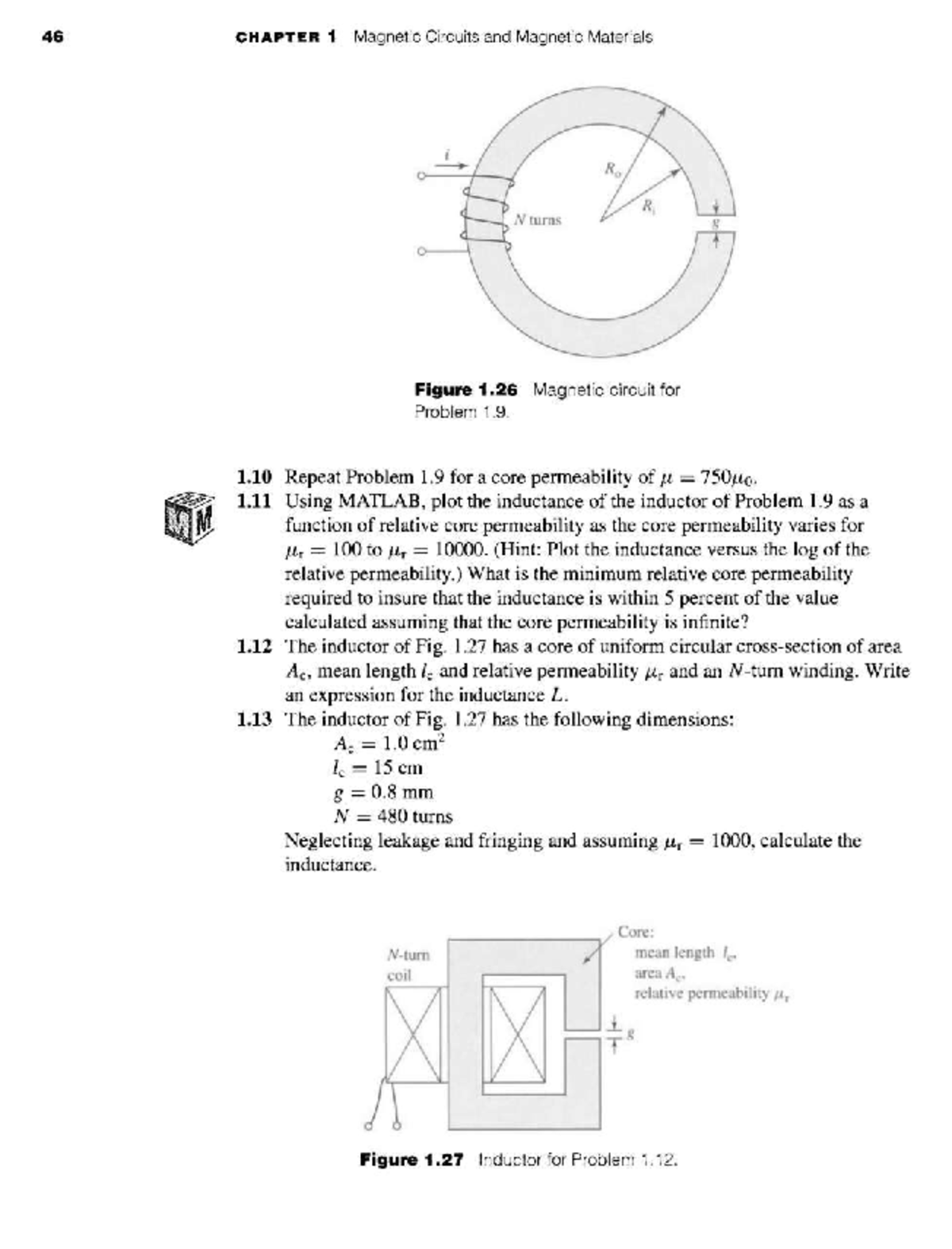 ELEC 440 - Lecture 5 - 46 CHAPTER 1 Magnetic Circuits and Magnetic ...