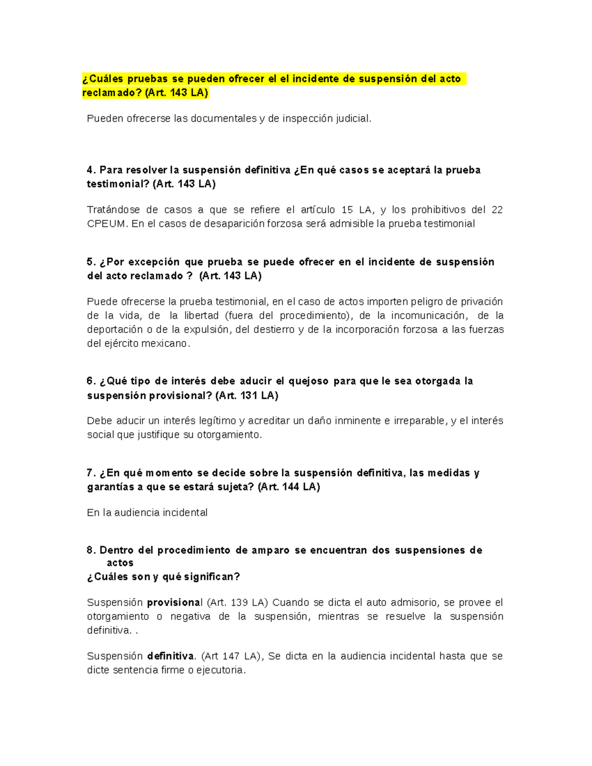 Cuáles Pruebas Se Pueden Ofrecer El El Incidente De Suspensión Del Acto ...