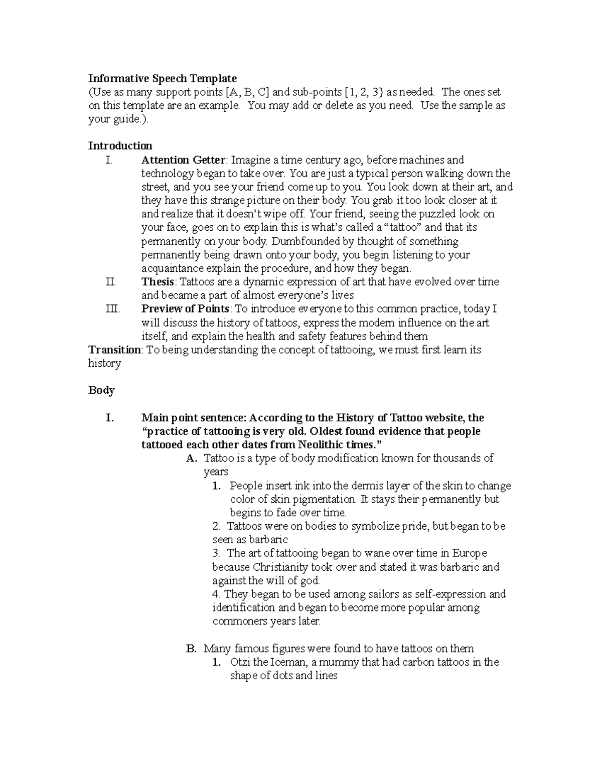 SPC2017 Speech Stage 3 Informative Speech Template (Use as many