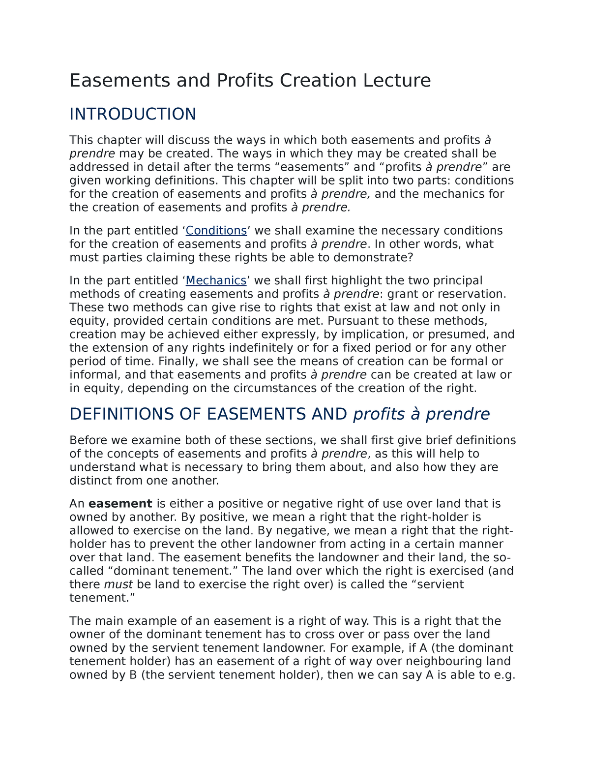 easements-and-profits-creation-lecture-lawteacher-la3003-london