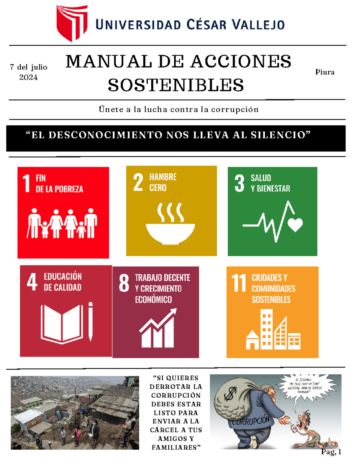 Manual de acciones sostenibles - MANUAL DE ACCIONES SOSTENIBLES “EL ...
