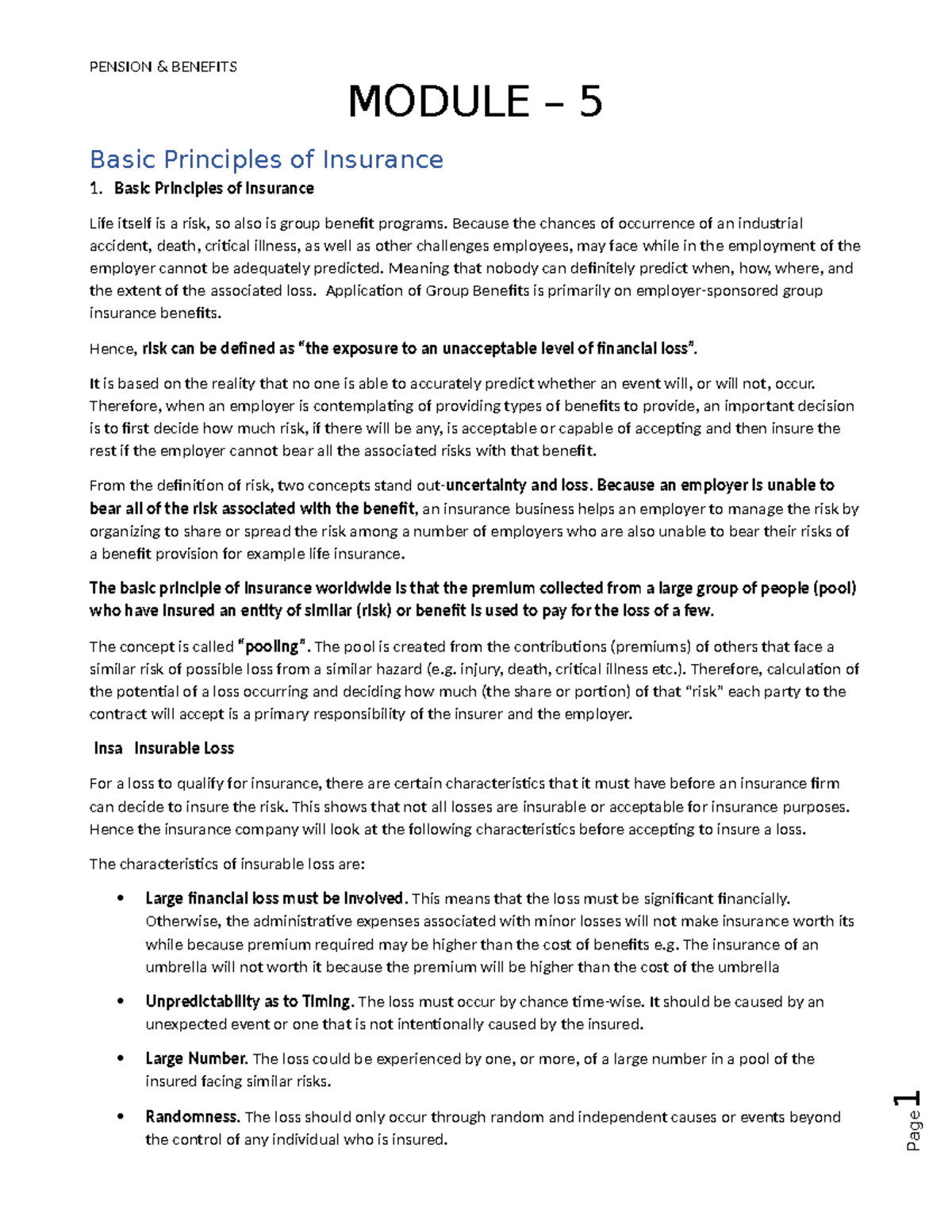 PB Test 2 Text Practice Exam Test - MODULE – 5 Basic Principles Of ...