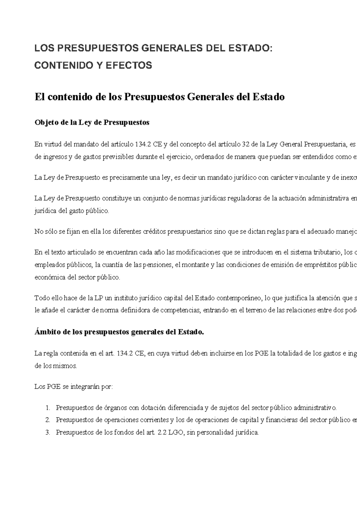 LOS Presupuestos Generales DEL Estado - LOS PRESUPUESTOS GENERALES DEL ...