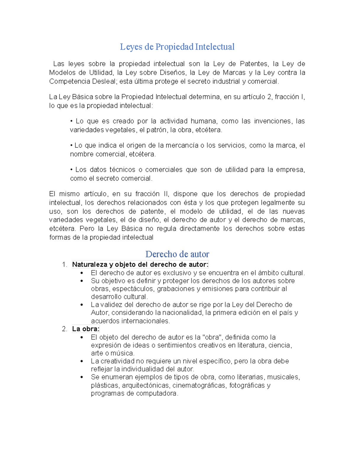 Leyes de Propiedad Intelectual - La Ley Básica sobre la Propiedad ...