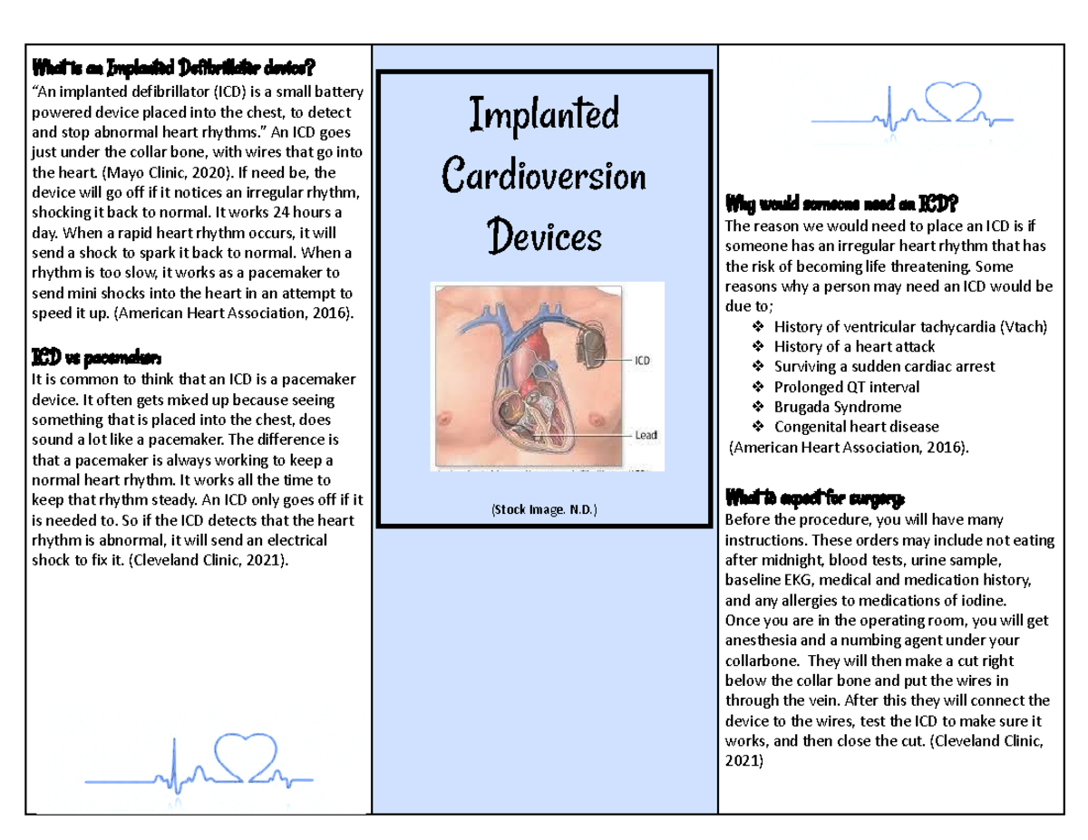 Brochure-2 - Implanted cardio version devices education - What is an ...