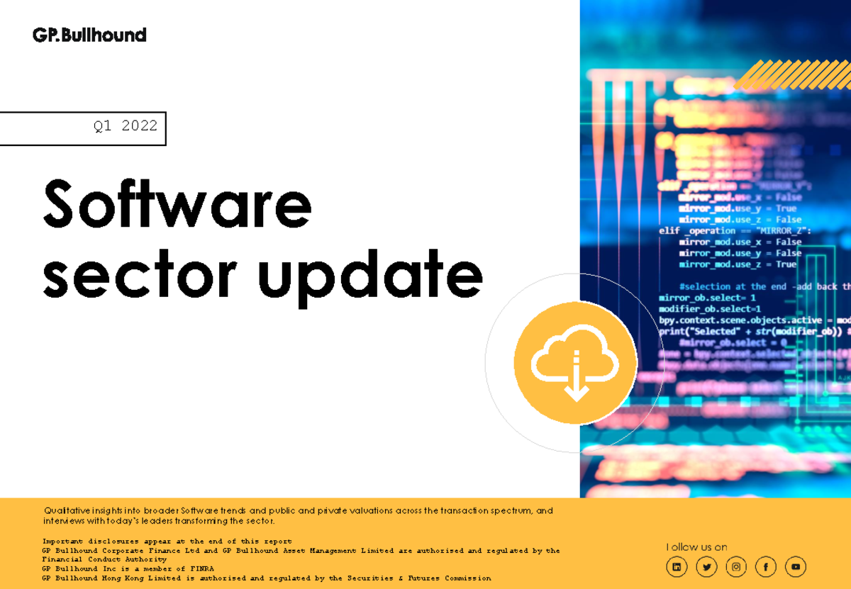 GP Bullhound Global Software Market Perspectives Q1 2022 - Software ...