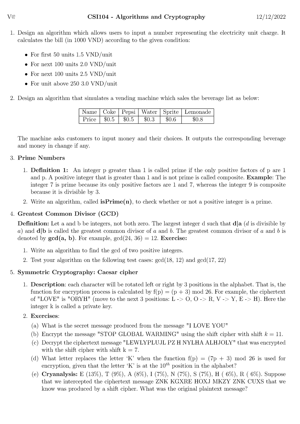 Lab 2 - Gnfnfxnfxn - VinhVo CSI104 - Algorithms And Cryptography 12/12 ...