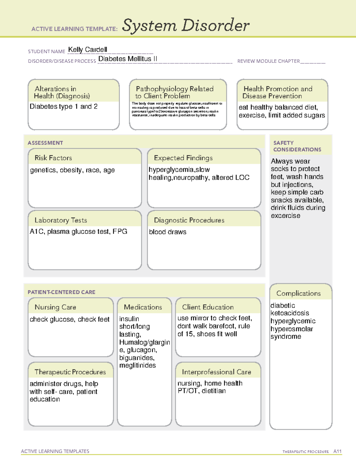 Active Learning Template Diabete Mellitus ACTIVE LEARNING TEMPLATES 