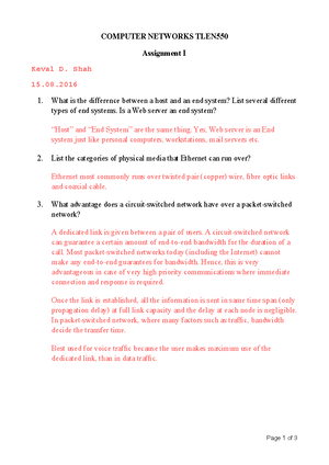 Shah-Keval-assgn 1 - CSCI 5832: Natural Language Processing Assignment ...