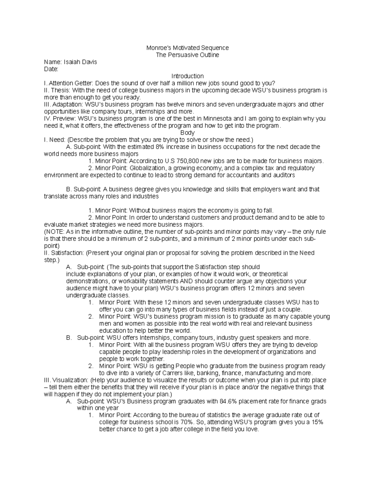 191 28 presentation 3 outline template f'21 - Monroe’s Motivated ...