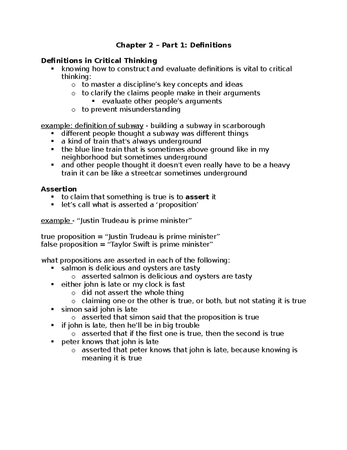 critical thinking chapter 2