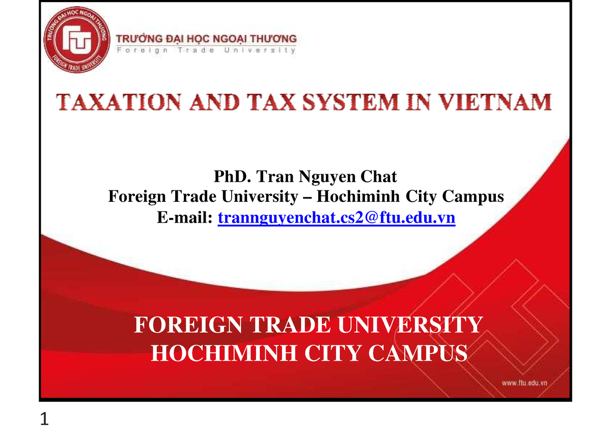 Vietnam Tax - C4 Excise Duty - Preclass - 1 PhD. Tran Nguyen Chat ...