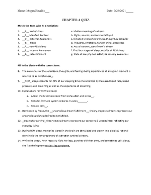 PSY 101 Chapter 1 worksheet - Prof. HarringtonChapter One Textbook ...