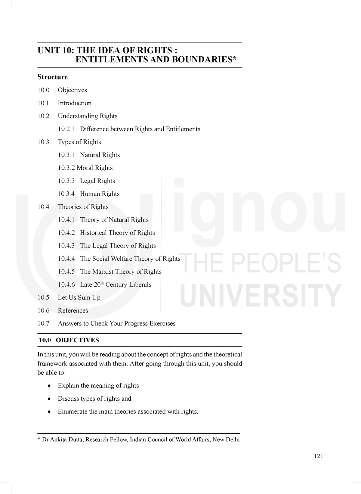 The Idea Of Rights Entitlements And Boundaries - UNIT 10: THE IDEA OF ...