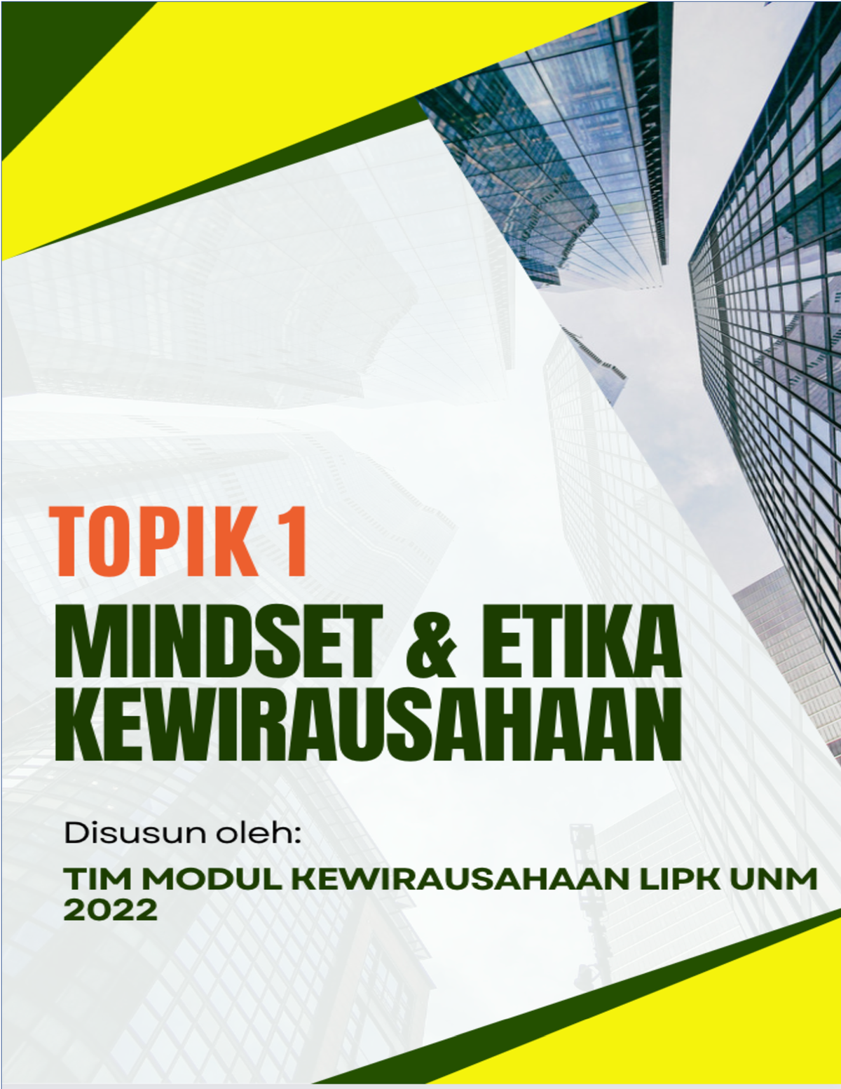 Topik Topik Mindset Dan Etika Kewirausahaan A Mulai Dari Diri Hot Sex