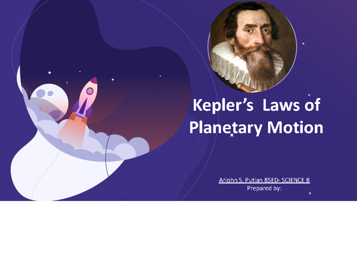 Kepler's Law Of Planetary Motion - Kepler’s Laws Of Planetary Motion ...