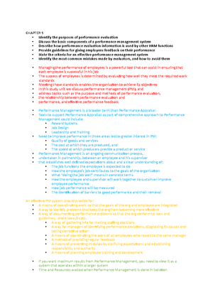 HRM1501 (Lesson 14) - Summaries - LESSON 14 THE INDIVIDUAL IN THE ...