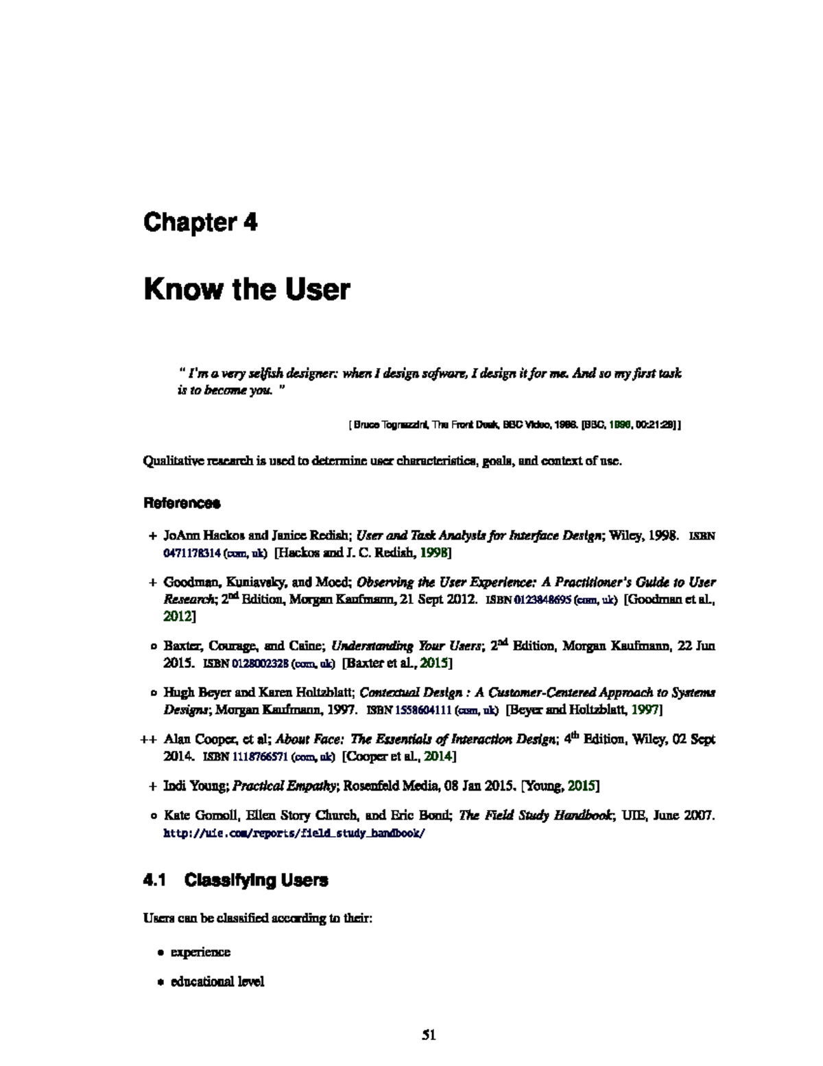 05 - Know the User - Lecture notes 5 - Human Computer Interaction - Studocu