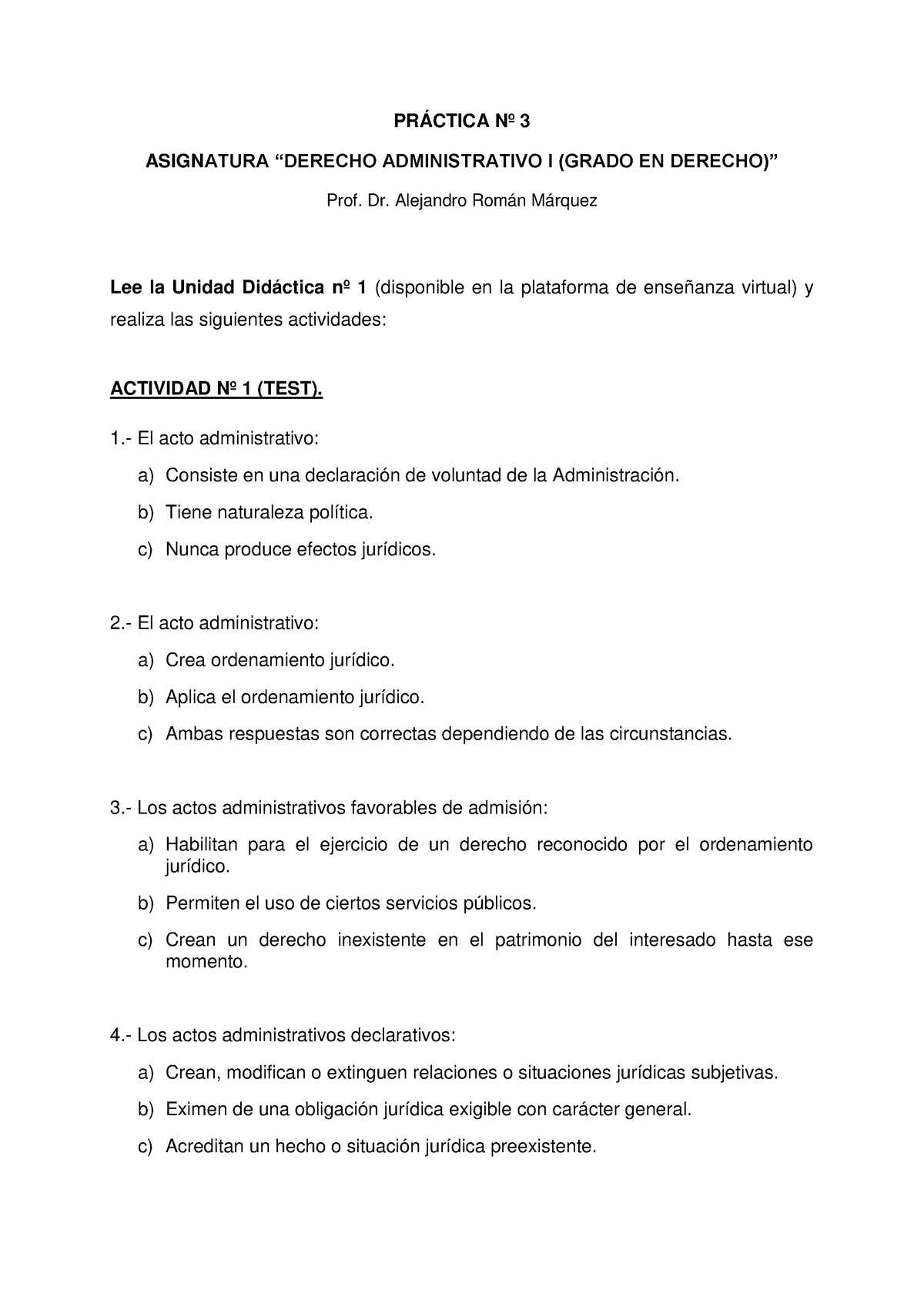 PrÁ Ctica Nº 3 PrÁctica Nº 3 Asignatura “derecho Administrativo I Grado En Derecho” Prof Dr 7337