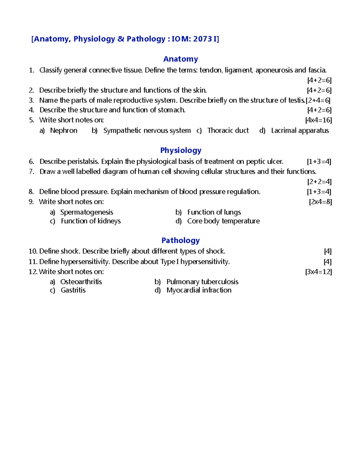 anatomy-physiology-and-pathology-iom-past-paper-5-anatomy