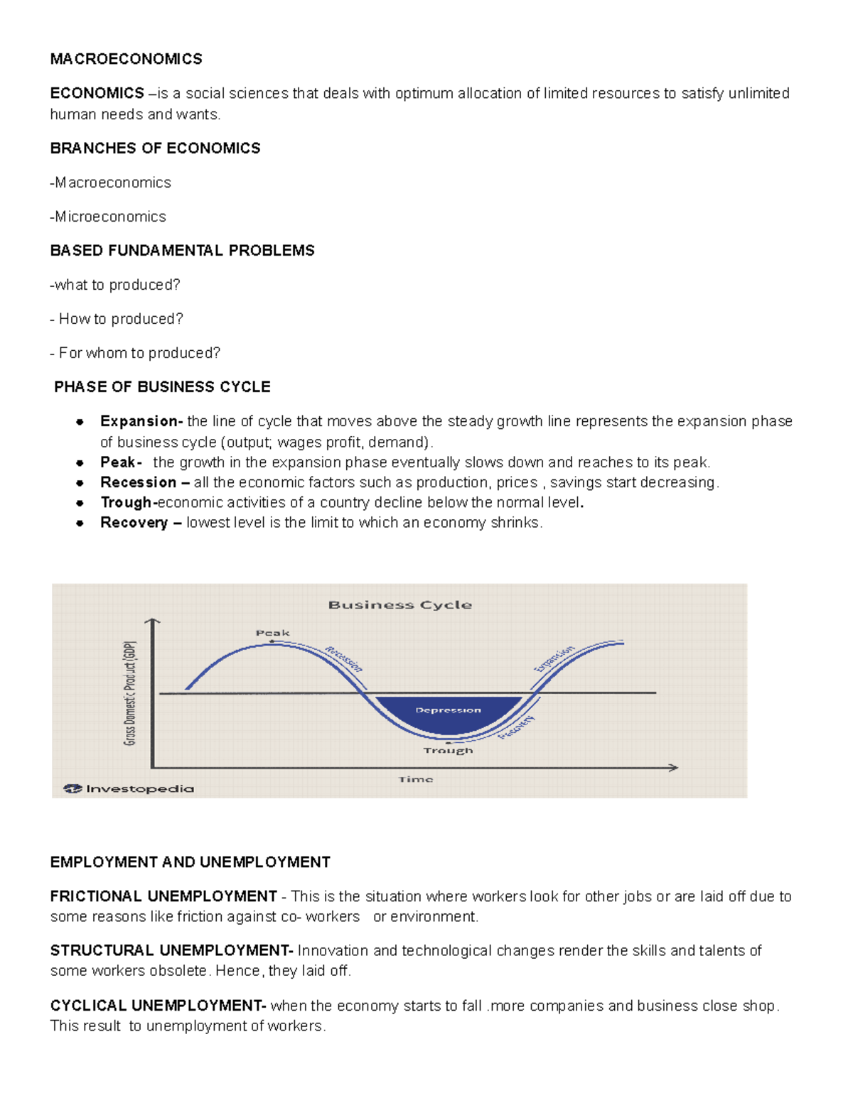 macroeconomics essay papers