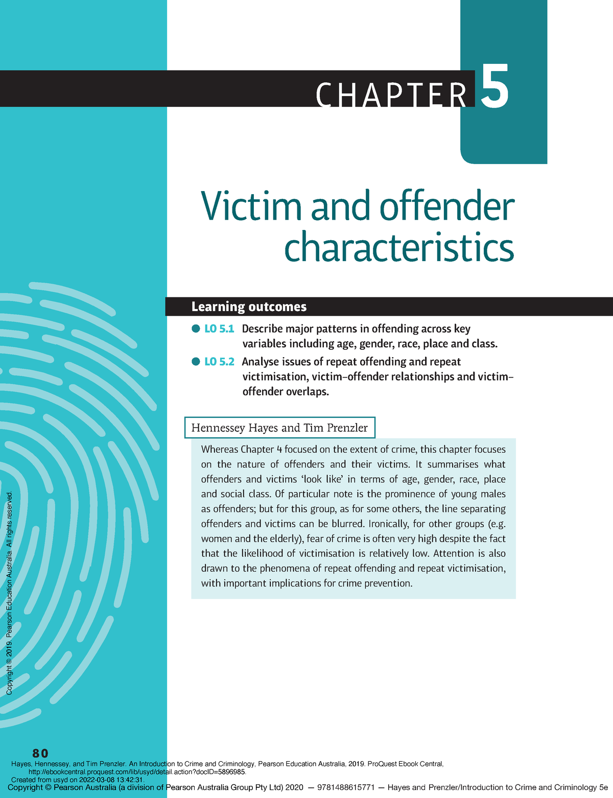 An Introduction To Crime And Criminology - (Pg 97-117) - Victim And ...