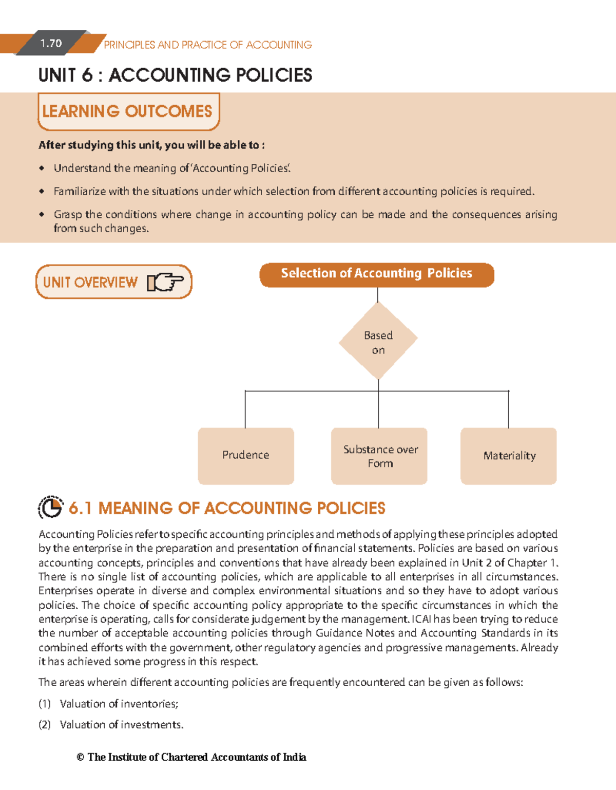 Chapter 1D - Accounting Polices - 1 PRINCIPLES AND PRACTICE OF ...