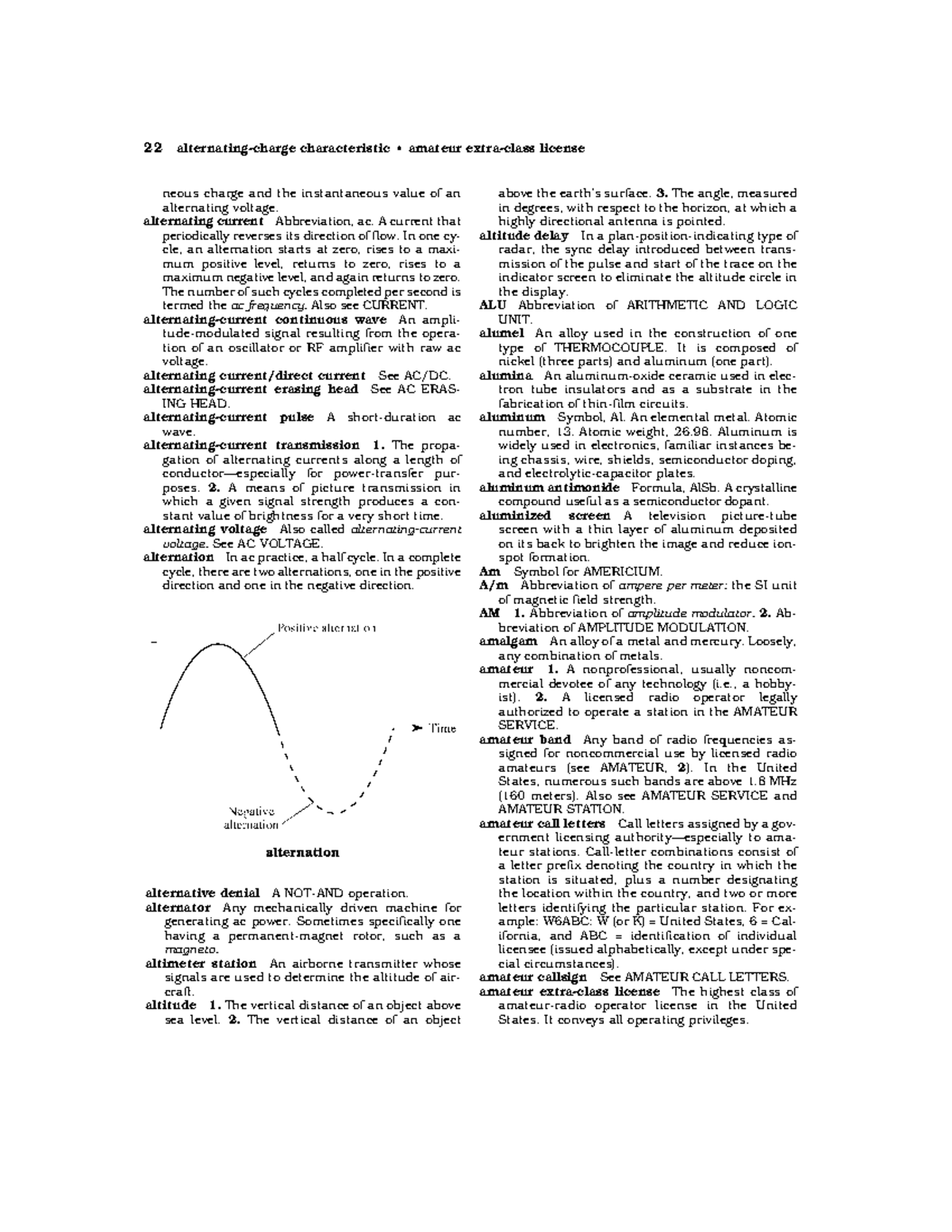 Dictionary of Electronics13 neous charge and the instantaneous value