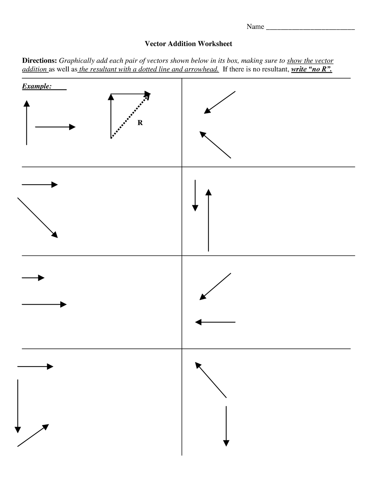 HW221.21 Vector Addition Worksheet - Math in the Modern World Throughout Vectors Worksheet With Answers