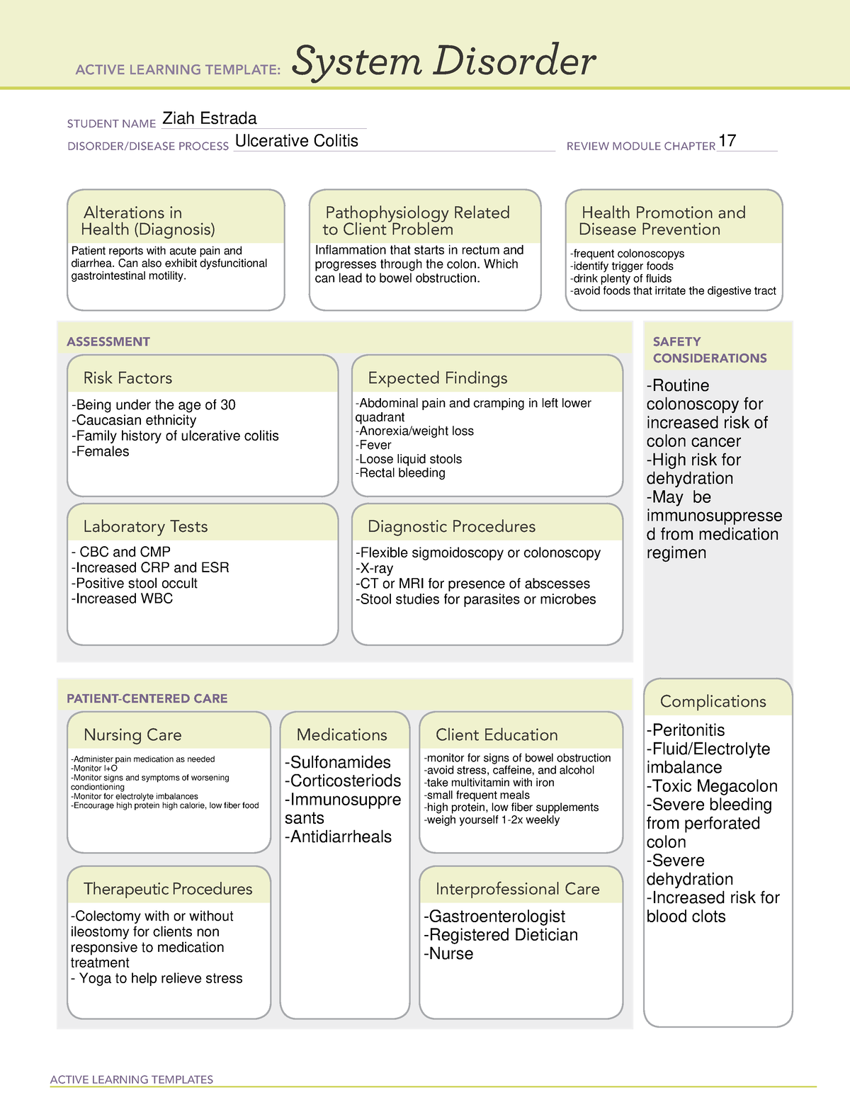 Active Learning Template-System Disorder (UC) - ACTIVE LEARNING ...