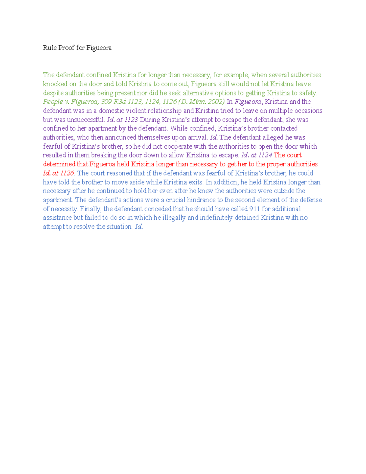 Rule Proof for Figueora People v. Figueroa, 309 F 1123, 1124, 1126 (D