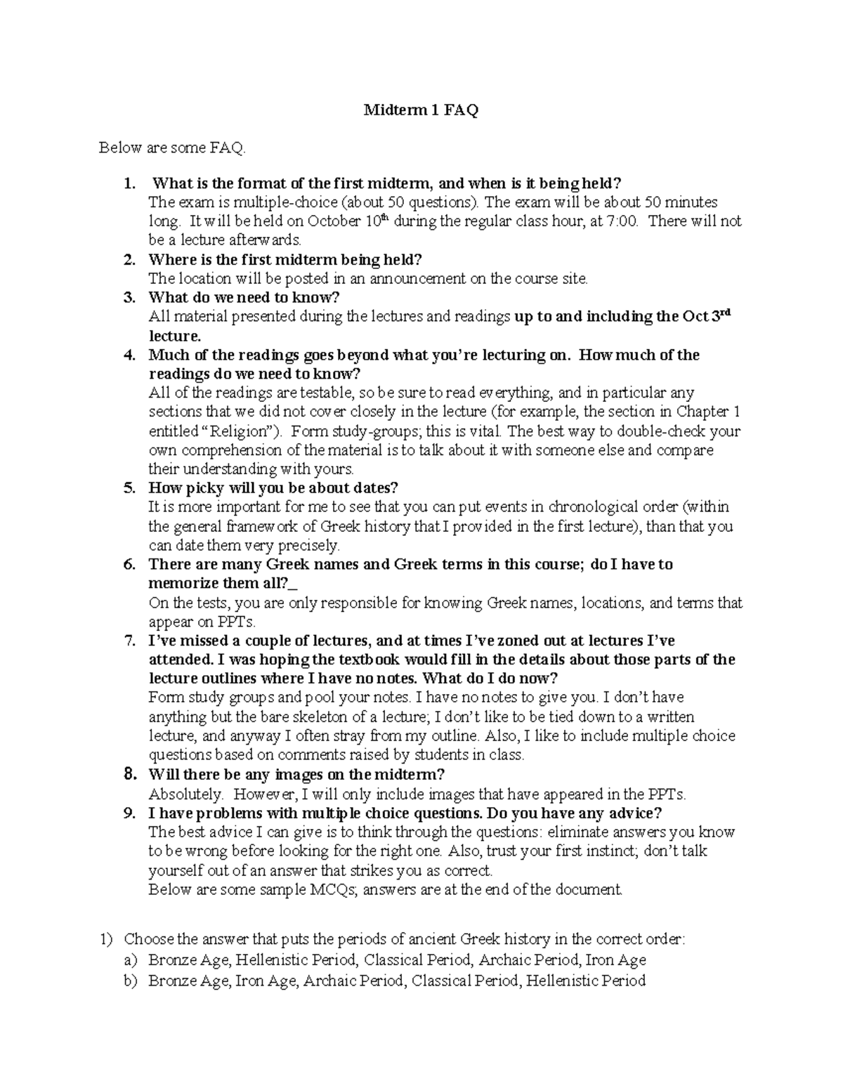CS+1000+Midterm+One+FAQ - Midterm 1 FAQ Below are some FAQ. What is the ...