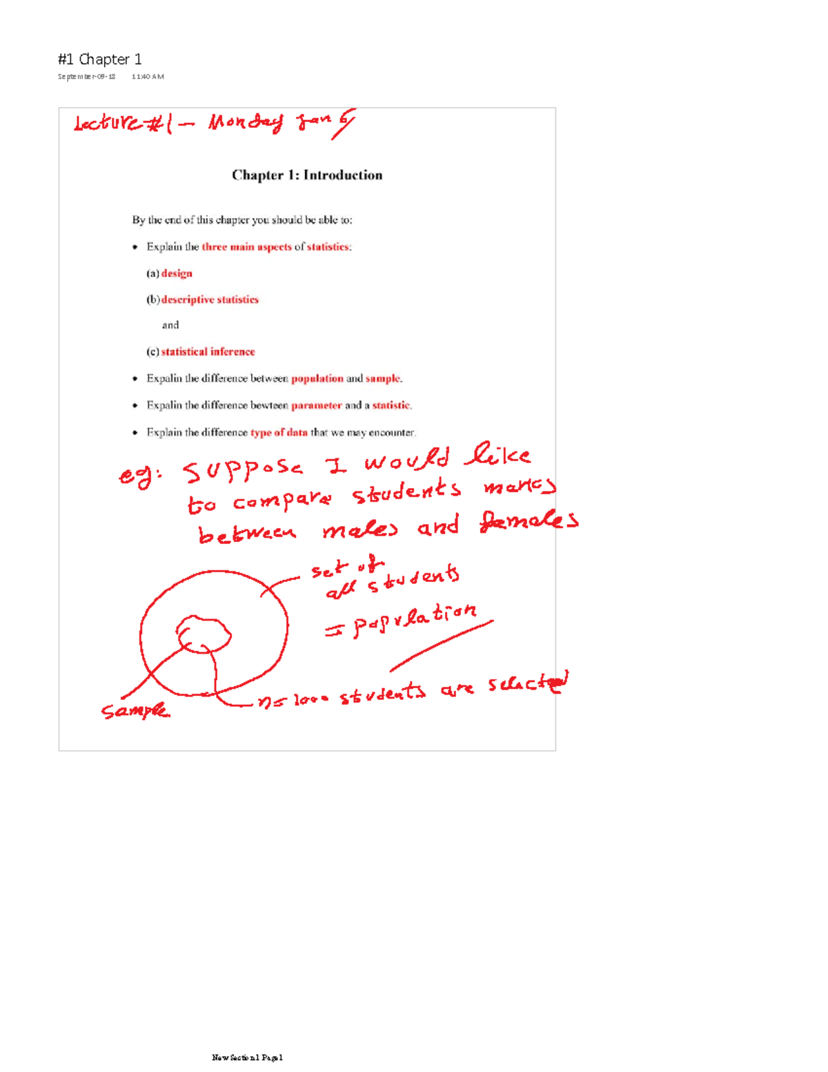 #1 Chapter 1; introduction completed note - Stat151 - #1 Chapter ...