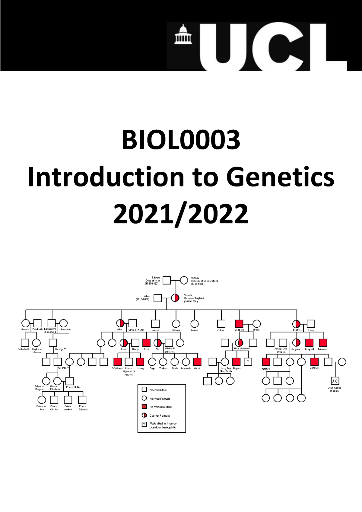 BIOL0003 Booklet 20212022 BIOL Introduction to 20 21