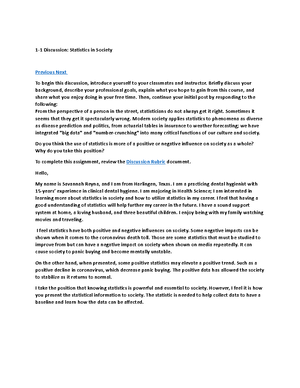 3-1 Short Paper Interpreting A Scatterplot And Correlation IHP-340 ...