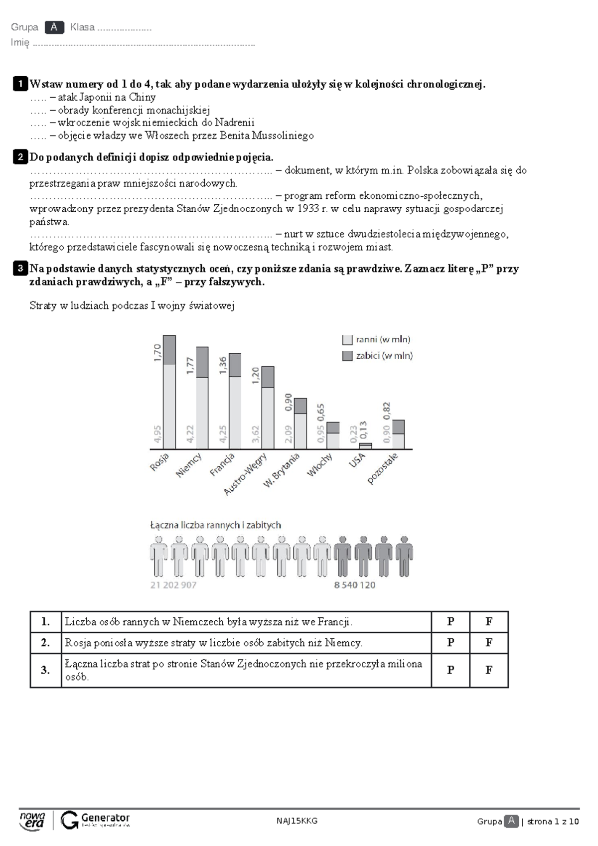 świat W Okresie Międzywojennym Sprawdzian Nowa Era Odpowiedzi B www.studocu.com