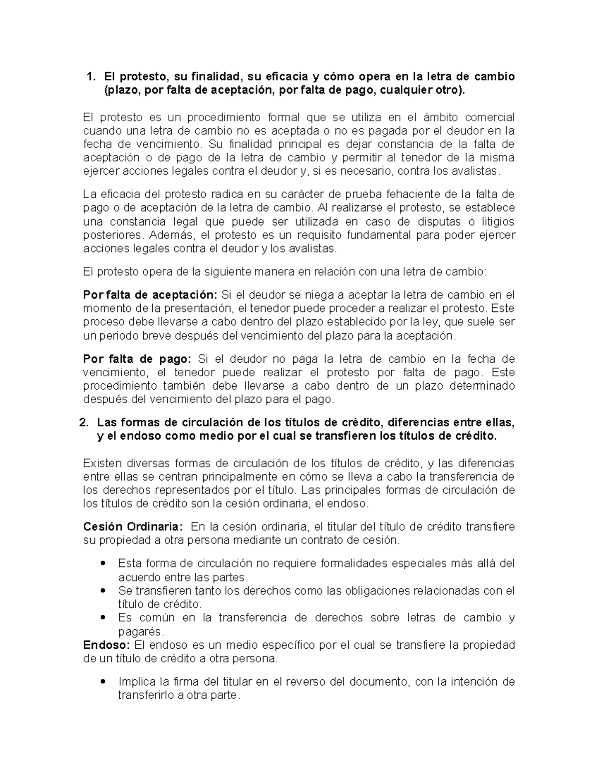 El protesto y su finalidad - El protesto, su finalidad, su eficacia y ...