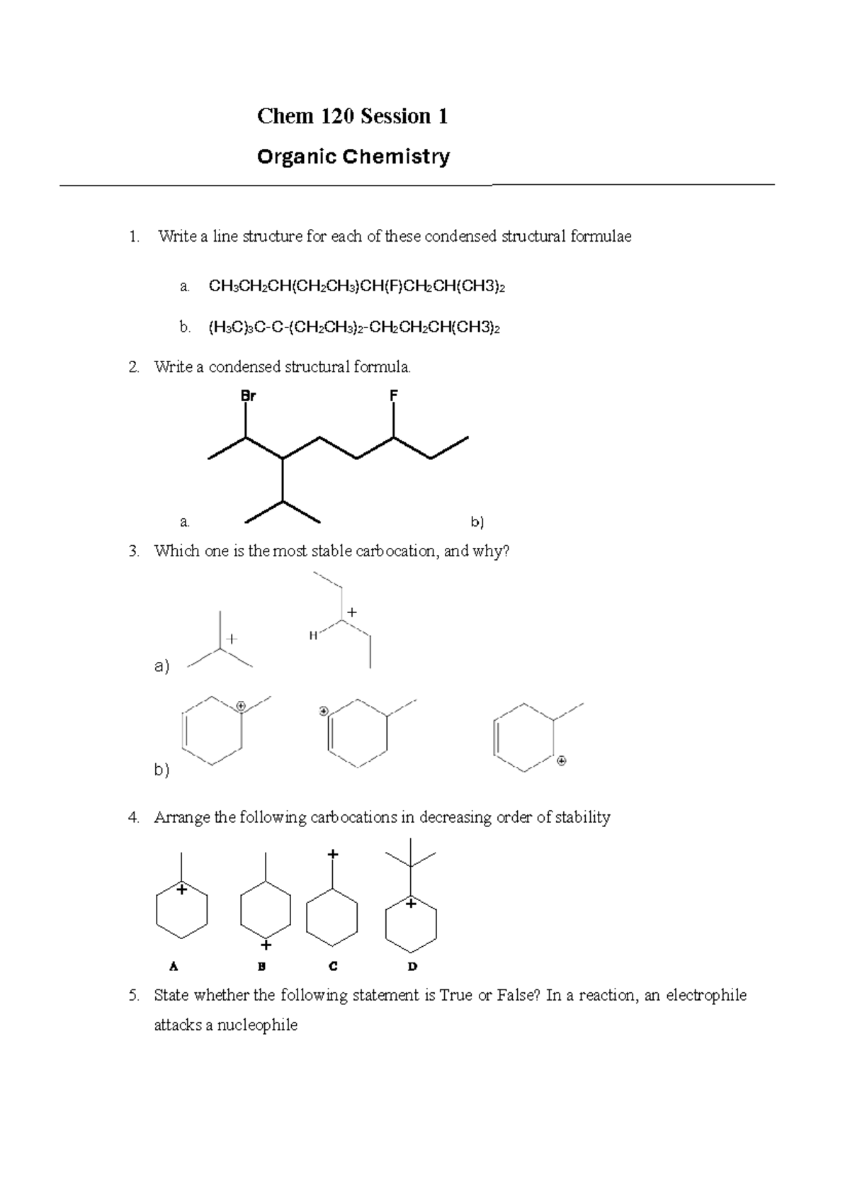 Chem 120 Session 1 - SUPPLEMENTARY INSTRUCTIONS - Chem 120 Session 1 ...