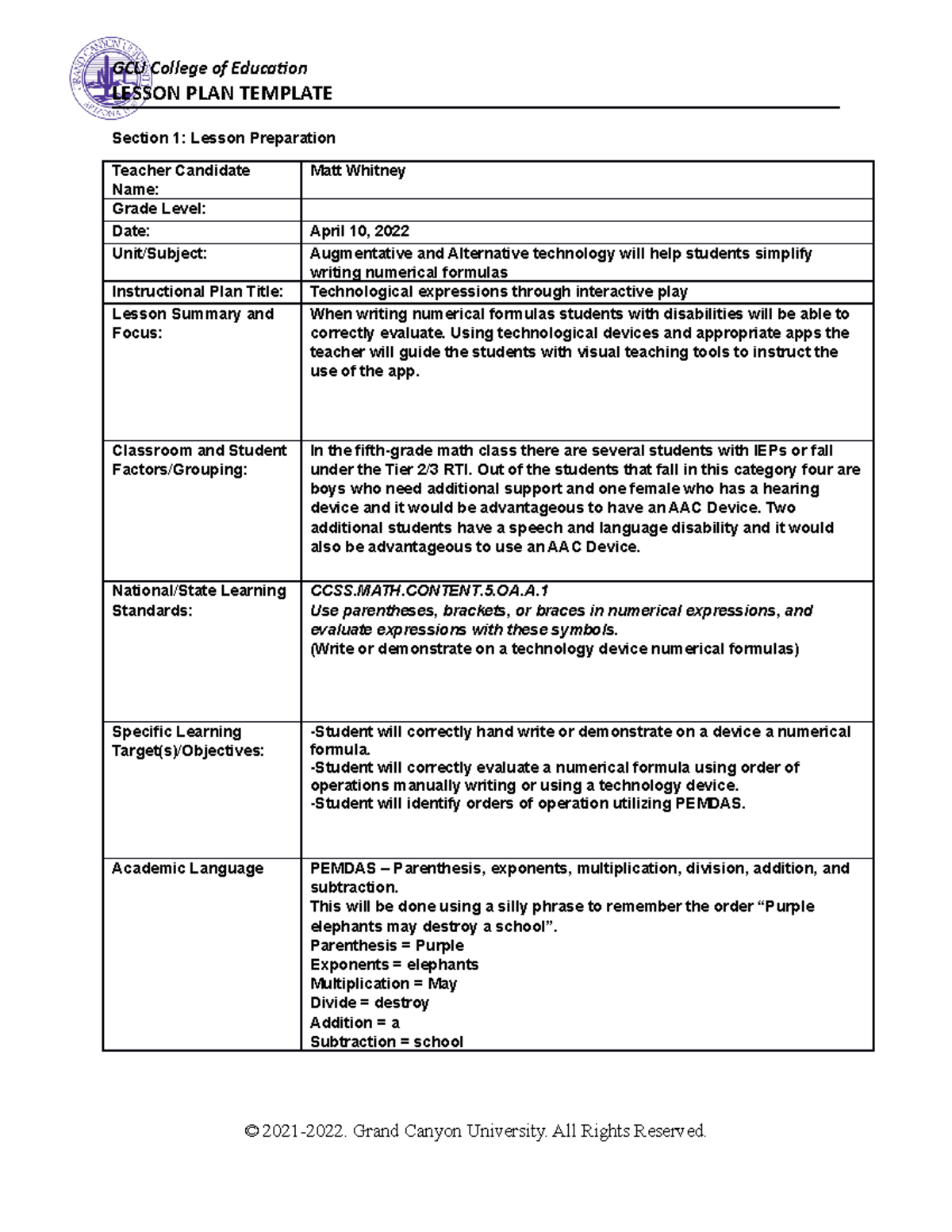 Topic 2 Augmentative and Alternative Communication Devices - LESSON ...