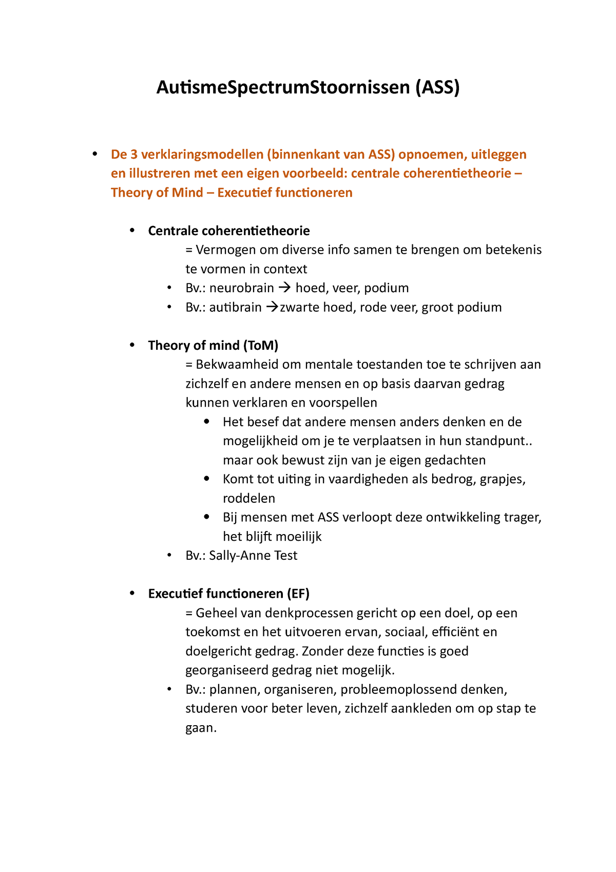 Autisme Spectrum Stoornissen Autismespectrumstoornissen Ass De Verklaringsmodellen