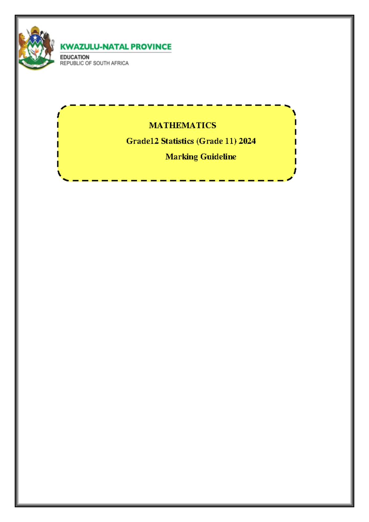 Grade 12 Statistics MG Final - MATHEMATICS Grade12 Statistics (Grade 11 ...