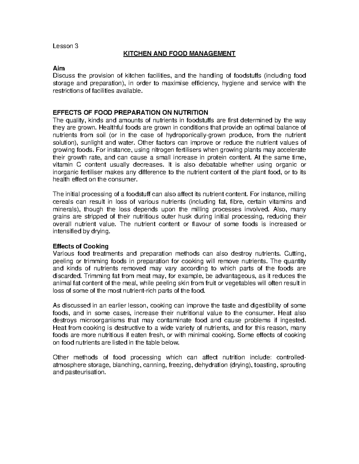 Foodbevless - Explains the effect of differents methods applied on food ...